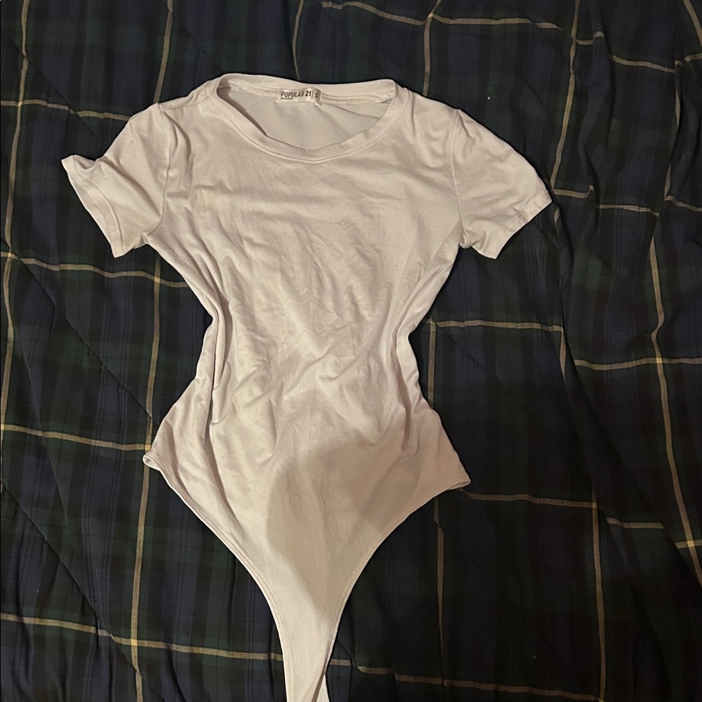 White Bodysuit by Topshop